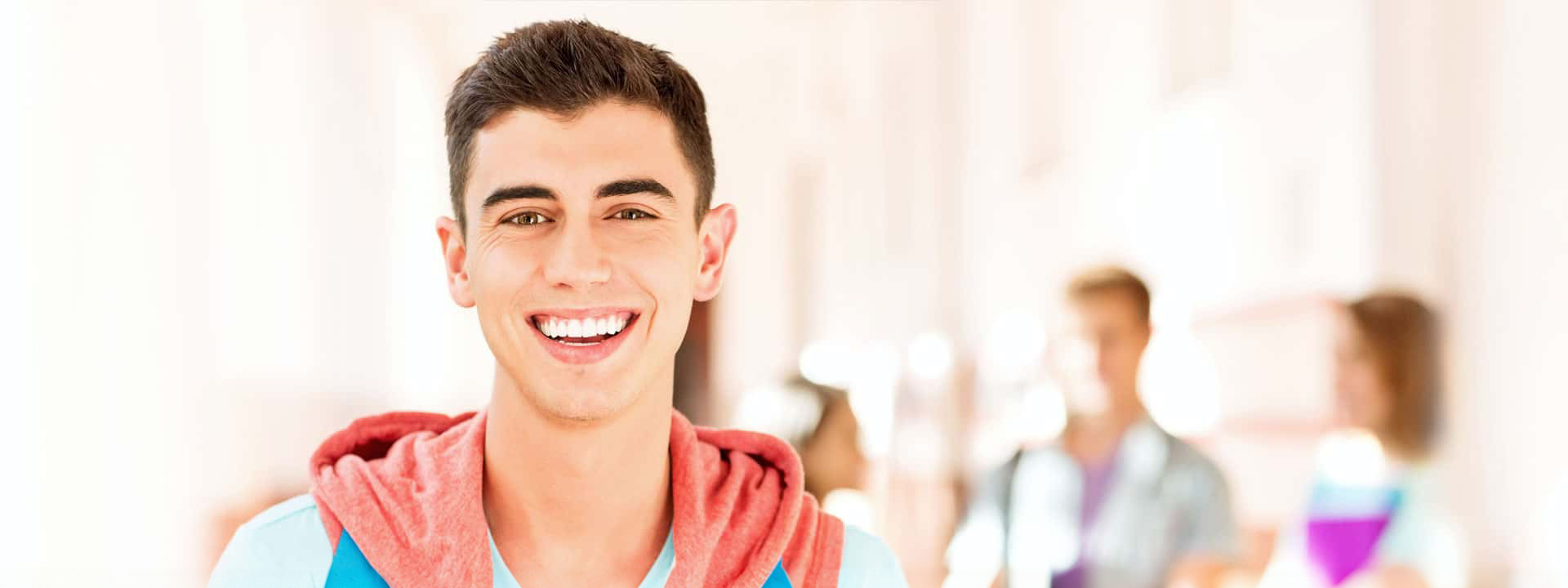 Young man smiling